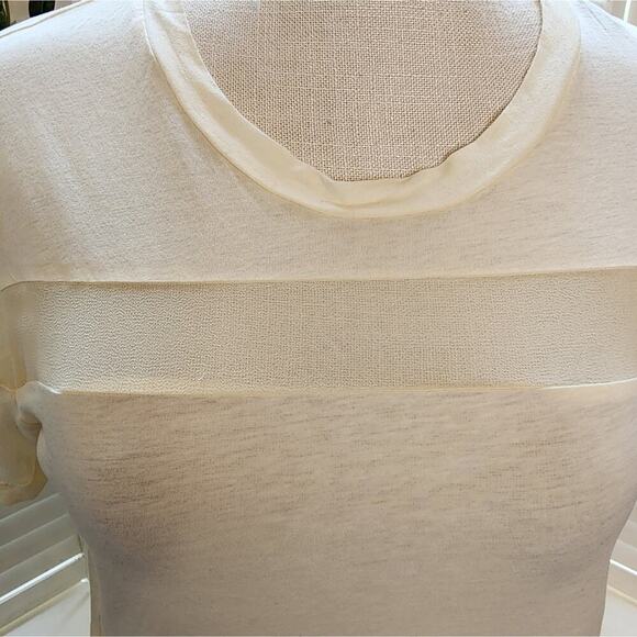 SANDRO BUTTERCUP YELLOW BLOUSE SIZE MED - Picture 2 of 8